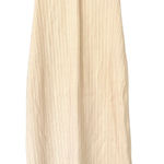 FORE‎ Ribbed Knit Strapless Midi Dress Slit Size Small Cream Twist Front Evening Photo 0