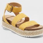 Universal Threads Yellow Espadrille Sandals Photo 0