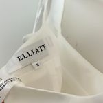 Elliatt Amelie Square Neck Duchesse Satin Cocktail Minidress in Ivory Small Photo 9