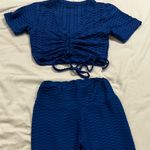 Blue Textured Two Photo 2