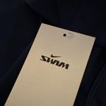 Nike Swim Black Board Skirt NESS8203-Blue Size Large New Nylon Modest Side Slip Photo 2