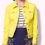 Pilcro and the Letterpress Anthropologie Pilcro and the Letterpress Yellow Denim Jacket Size Large Petite Photo 0