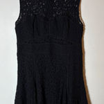 Victoria's Secret  Black Lace Fit and Flare Dress Size 12 Photo 0