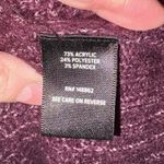 Torrid  Boyfriend Cardigan Pointelle Sleeve Sweater Burgundy Long Line Oversized Photo 9