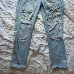 American Eagle Size 6 Baggy Ripped Regular Blue Jeans Photo 2
