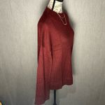 Elegant Maroon Oversized Sweater Size Medium Red Photo 2