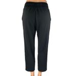 Ann Taylor  LOFT Black Elastic Waist Drawstring Straight Leg Trousers Pants Sz XS Photo 2