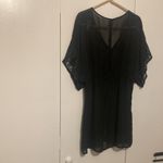 Xhilaration  Crochet Black Color Chiffon Cover Up Beach Wear Women’s Size Medium Photo 7