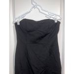 DO&BE black sleeveless midi fitted flare mermaid cocktail dress size large Photo 1