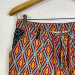 Sundance Kalini Shorts Womens S/M Mixed Print Multi Cuffed Boho Pockets Tassel Orange Size M Photo 2