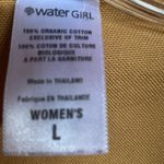 Patagonia Water Girl Orangic Brushed Cotton Canvas Button Chore Jacket Gold L Photo 3