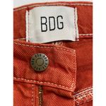 BDG  Adalyn High Waisted Cowboy Jean Split Hem Women's Size 26 Red Denim Bohemian Photo 4