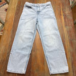 Spanx Women's Light Blue Wide Leg Jeans Size 12 Photo 0