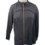 Livi Women's Black Full Zip High Neck Long Sleeve Bomber Coat Jacket Size 14/16 Photo 0