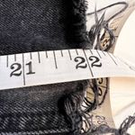 ASOS  River Island Bella Jeans Black Straight Leg Crop Raw Fringe Hem Photo 12