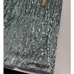 Toccin Dress Womens 4 Blue Sequin Cut Out Gown Formal Long Mesh Cocktail Party Blue Photo 9