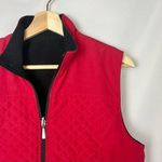 Boutique Red & Black Fleece Lined Vest S Photo 2