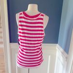 IZOD  Pink Striped Cotton Tank Reversible New Photo 8