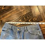 Blue Jean Cut Off Shorts Women 30 Distressed Fringe Summer Beach Resort Vacation Photo 3