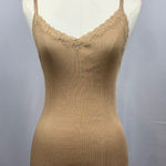 Women’s BCBG Maxazria Gold Silk TankTop Size M/L Photo 0