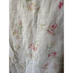 Eileen West White & Pink Floral Cotton Lace Trim Jacket Size XL X Photo 4