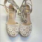 American Eagle  Outfitters Cream Espadrille Wedges Photo 1