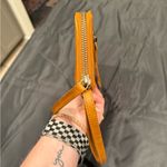 Free People Wallet Zip Around Wristlet Vegan Leather Brown 8"x4" Photo 15