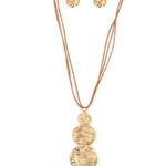 Paparazzi Circulating Shimmer Gold Necklace (220) Photo 1