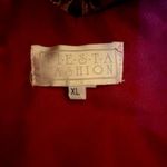 Embroidered Fit & Flare Dress Red Size XL Photo 5