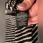 Nicole Miller black/white striped cardigan with pearl buttons, black bows;size L Size L Photo 7
