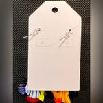 Glass Tropical Fish Beaded Dangle Pierced Earrings New Photo 2