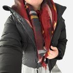 Red Dress Boutique Blanket scarf with a checkered plaid design Photo 3