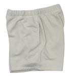 Good American  Size 1 White Elastic Waist Cotton Shorts Photo 2