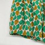 Anthropologie Daughters Liberation  Green Yellow Pear Print Tie Dress Shorts 00 Photo 1