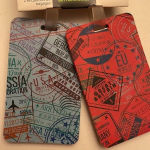 NWT Travel Luggage Tags Passport Stamp Logo Blue Photo 3