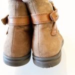 Clarks  Tamzen Mid Tan Pleated Ankle Boots Women’s Size 7 Fall Winter Booties EUC Photo 5