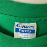 Hanes Vintage Inter-American Academy L Green 50/50 T-Shirt Guayaquil Ecuador Tee Photo 3