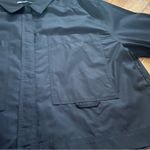 ZARA  Minimalist Black Short-Sleeve Button-Up cropped Shirt 100% Cotton Sz XL Photo 9