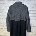 Lands' End  Size 14 Tall Wool Blend Vintage Heavy Button Coat Jacket Color Block Photo 6