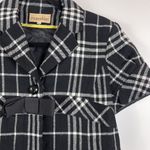 Manoukian Cropped Jacket Women Sz 8 Black Plaid Buttons Bow Preppy Academia Twee Photo 1