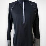 Under Armour  Women's ColdGear Authentics 1/2 Zip Black Gray Pullover Large | EUC Photo 0