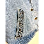 Vintage YES Clothing Studded Denim Jacket Women’s Small Western USA Oversized Blue Photo 2