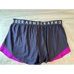 Under Armour Women's Play Up 3.0 Shorts Black/Purple Size 3X Plus Photo 1
