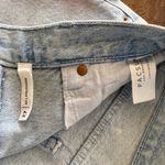 PacSun 90’s Girlfriend Light Blue Jean Shorts with Floral Accents size 27 Photo 3