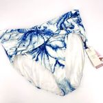 NWT CALIA XL High Waisted Twist Front Swim Bottoms Tummy Control Blue White Blue Photo 13