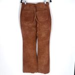 EXPRESS Vintage World Brand Women's Genuine Leather Suede Pants Brown Size 7/8 Photo 1
