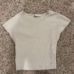 ZARA Tan cropped top Photo 0