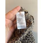 J.Crew Cheetah Print Short Sleeve Blouse Size XS Black Brown Photo 2
