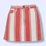 frame denim FRAME Striped Red and White Women's Skirt Photo 0
