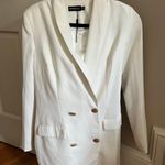 Pretty Little Thing White Blazer Dress Photo 0